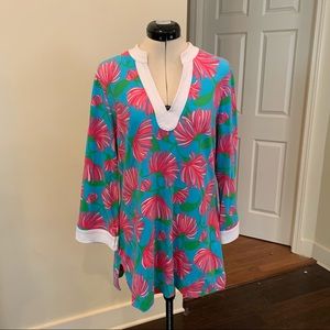 Lilly Pulitzer Joy Knit Tunic, Turquoise Kissue, L